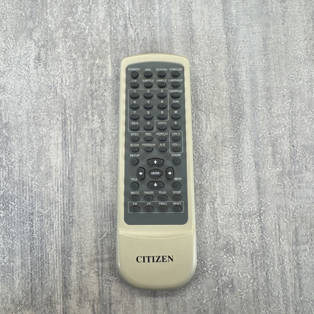 CITIZEN JX-2022C DVD Player Remote Control tested